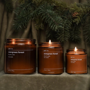 Evergreen forest by gold + ivy, scented candle main product photo