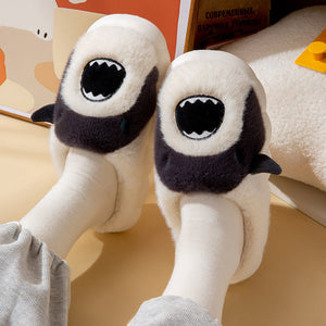 Snazzy Shark Plush Slippers by The Mississippi Mermaid Mercantile - view 4