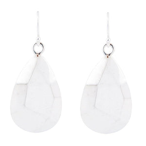 Faceted Sterling Silver Drop Earrings by Barse Jewelry