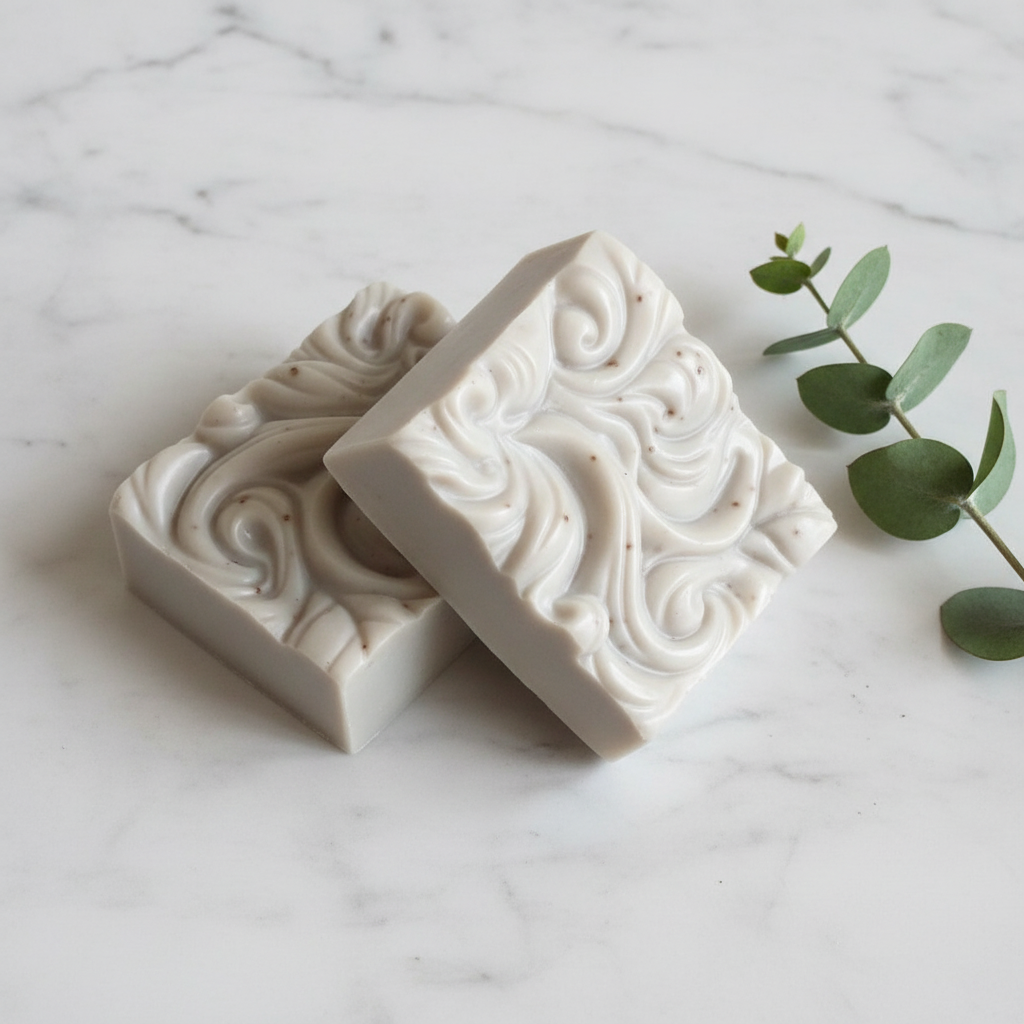 Handcrafted Soaps by SynEb French Green Clay Facial Bar - The Clay Collection by Handcrafted Soaps by Syn Eb, natural skincare detail photo 2