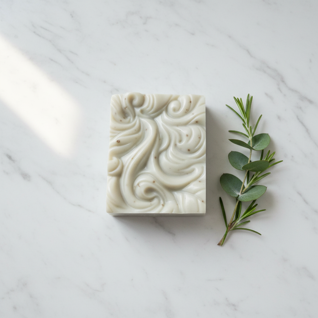 Handcrafted Soaps by SynEb French Green Clay Facial Bar - The Clay Collection by Handcrafted Soaps by Syn Eb, natural skincare main product photo