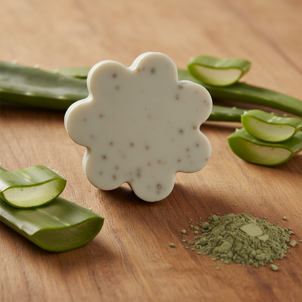 Handcrafted Soaps by SynEb French Green Clay Facial Bar - The Clay Collection by Handcrafted Soaps by Syn Eb, natural skincare detail photo 4