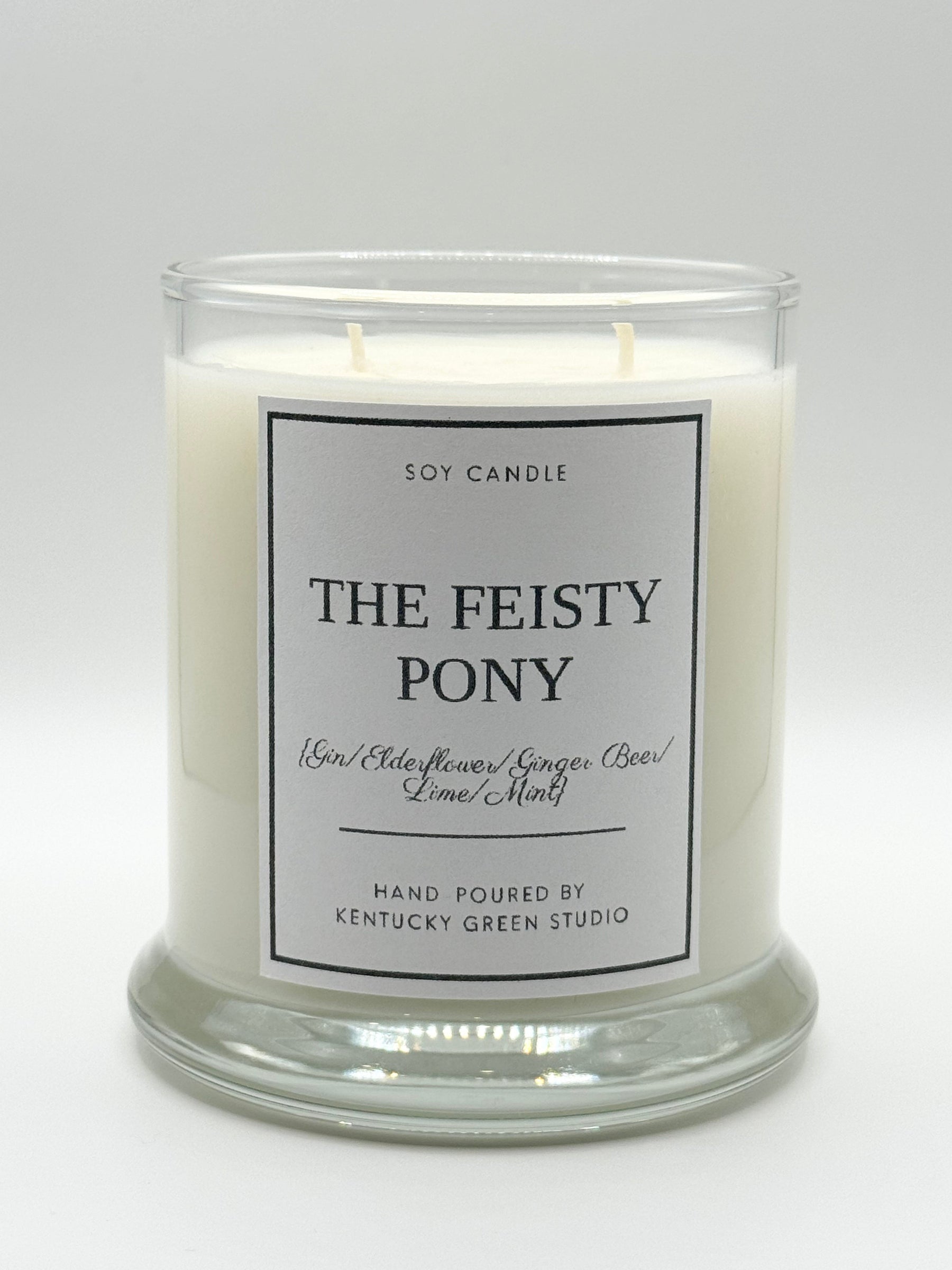 The Feisty Pony Soy Wax Candle by Kentucky Green Studio, scented candle main product photo