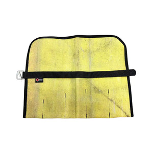 Fire Hose Tool Roll by Recycled Firefighter, handmade leather goods detail photo 16