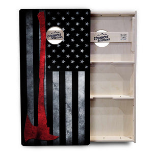 Axe Flag Cornhole Boards - Tournament Series