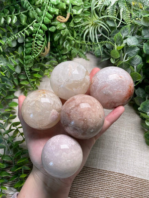 Flower Agate Sphere by Copper Ashes
