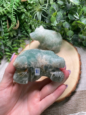 Fluorite Bear detail view by Copper Ashes