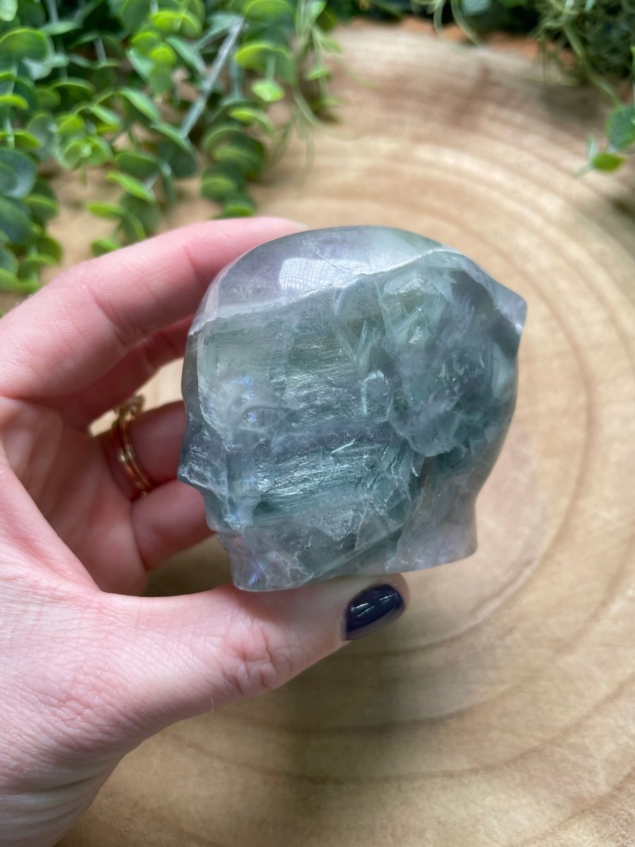 Fluorite Fae Head (chipped) by Copper Ashes