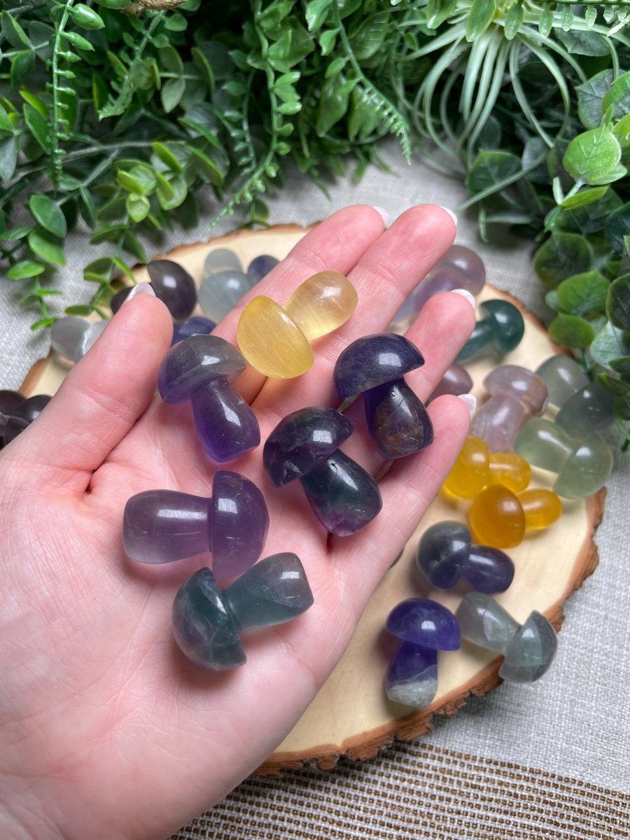 Fluorite Mushroom by Copper Ashes