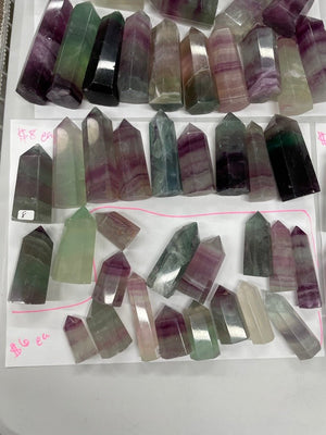 Fluorite Tower (may have minor scratches and chips) detail view by Copper Ashes