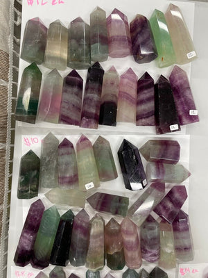 Fluorite Tower (may have minor scratches and chips) detail view by Copper Ashes