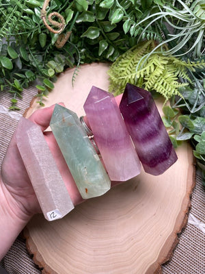 Fluorite Tower (may have minor scratches and chips) by Copper Ashes