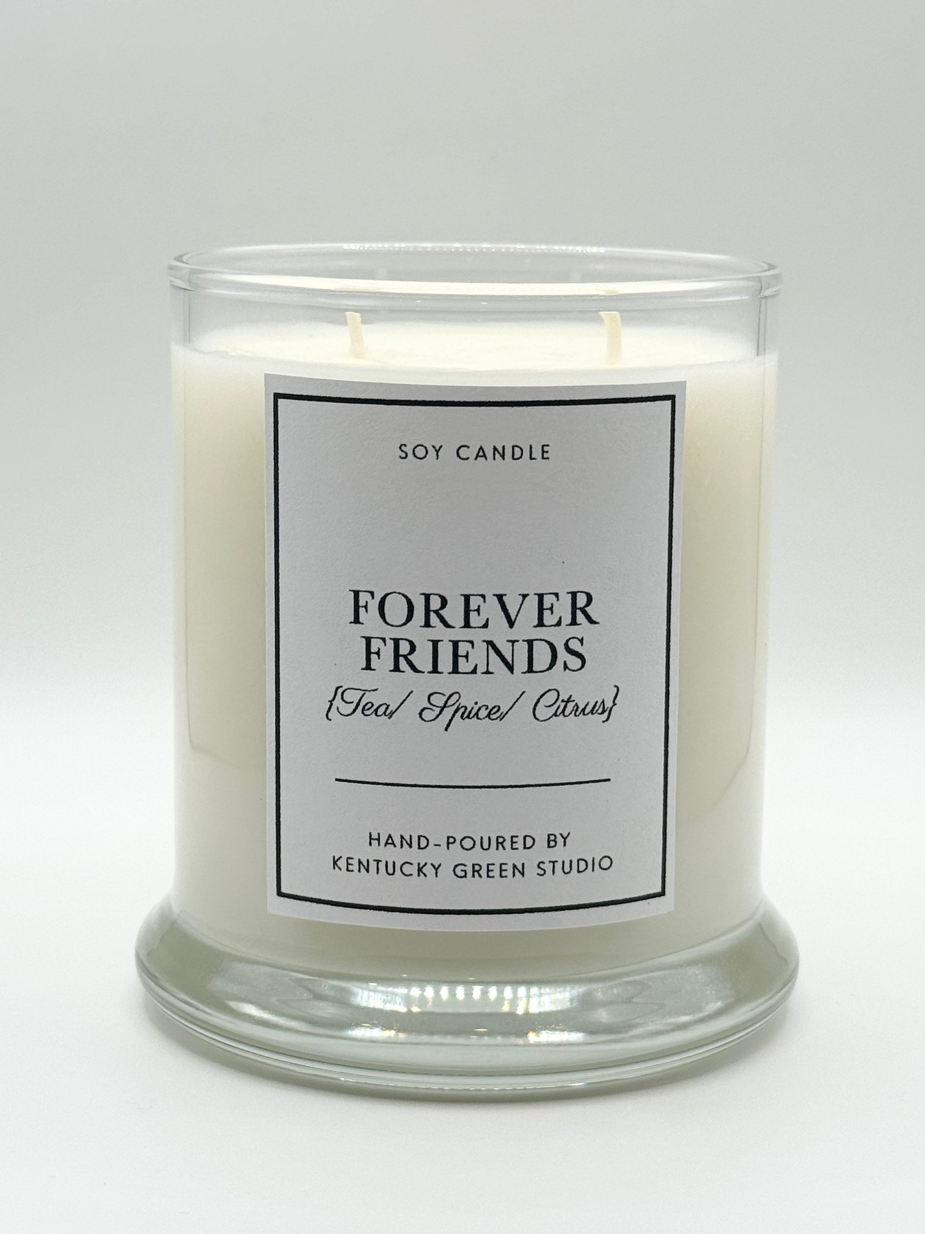 Forever Friends Soy Candle by Kentucky Green Studio, scented candle main product photo