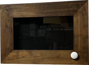Wall Mounted Pistol Display Case - Handcrafted Gun Cabinet with Magnetic Lock for Secure Storage - Quick Access Gun Display Case with Mount & Customiz by Bellewood Designs