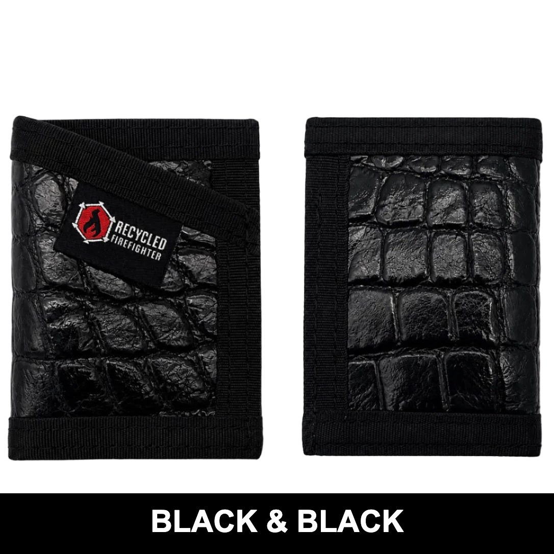 Sergeant Wallet - Slim Gator Edition detail view by Recycled Firefighter