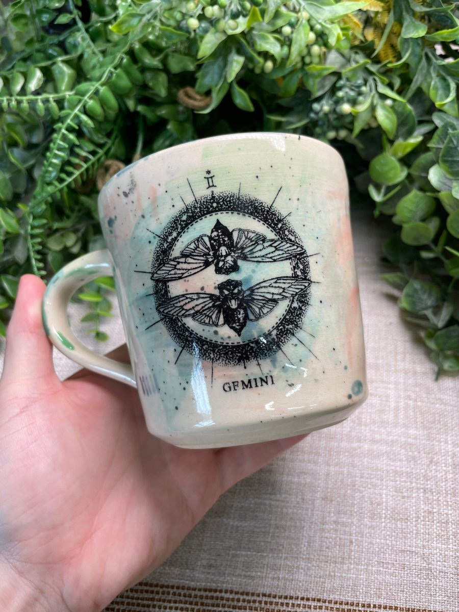 Gemini Mug detail view by Copper Ashes