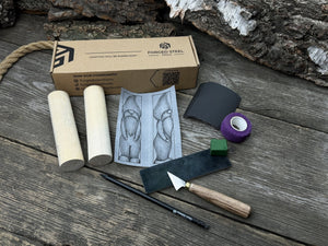 Gnome Carving Kit - Complete Starter Whittling Kit for Beginners, Adults, Teens, and Kids detail view by Sharky Forged Steel