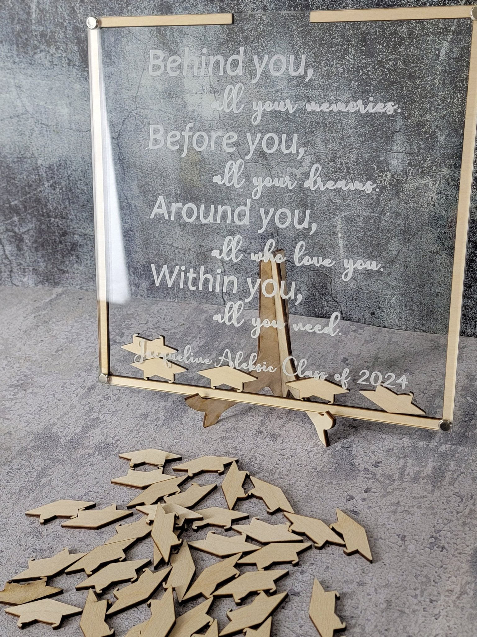 2026 Graduation Guest Book Alternative detail view by EverLee Creations