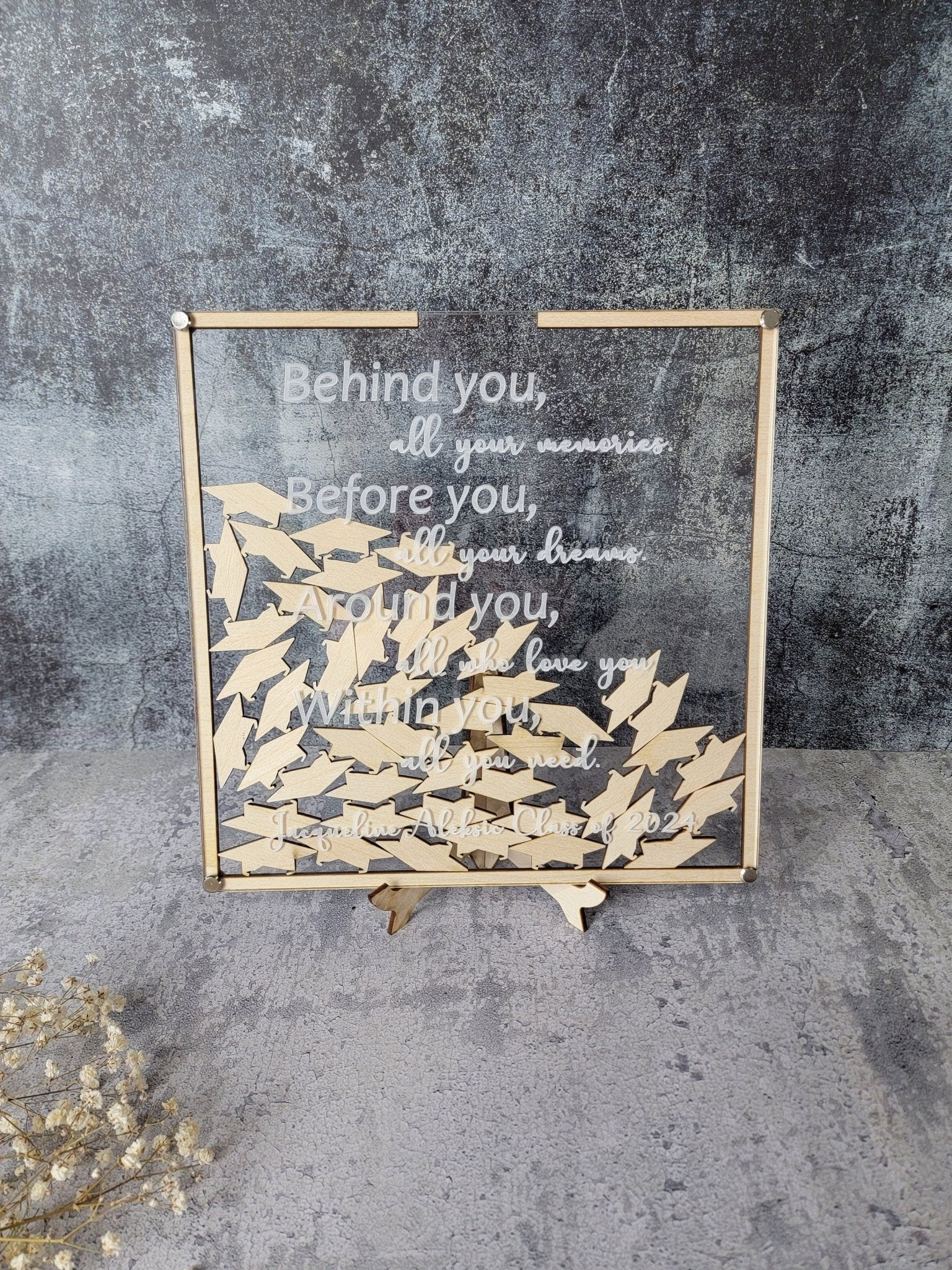 2026 Graduation Guest Book Alternative detail view by EverLee Creations