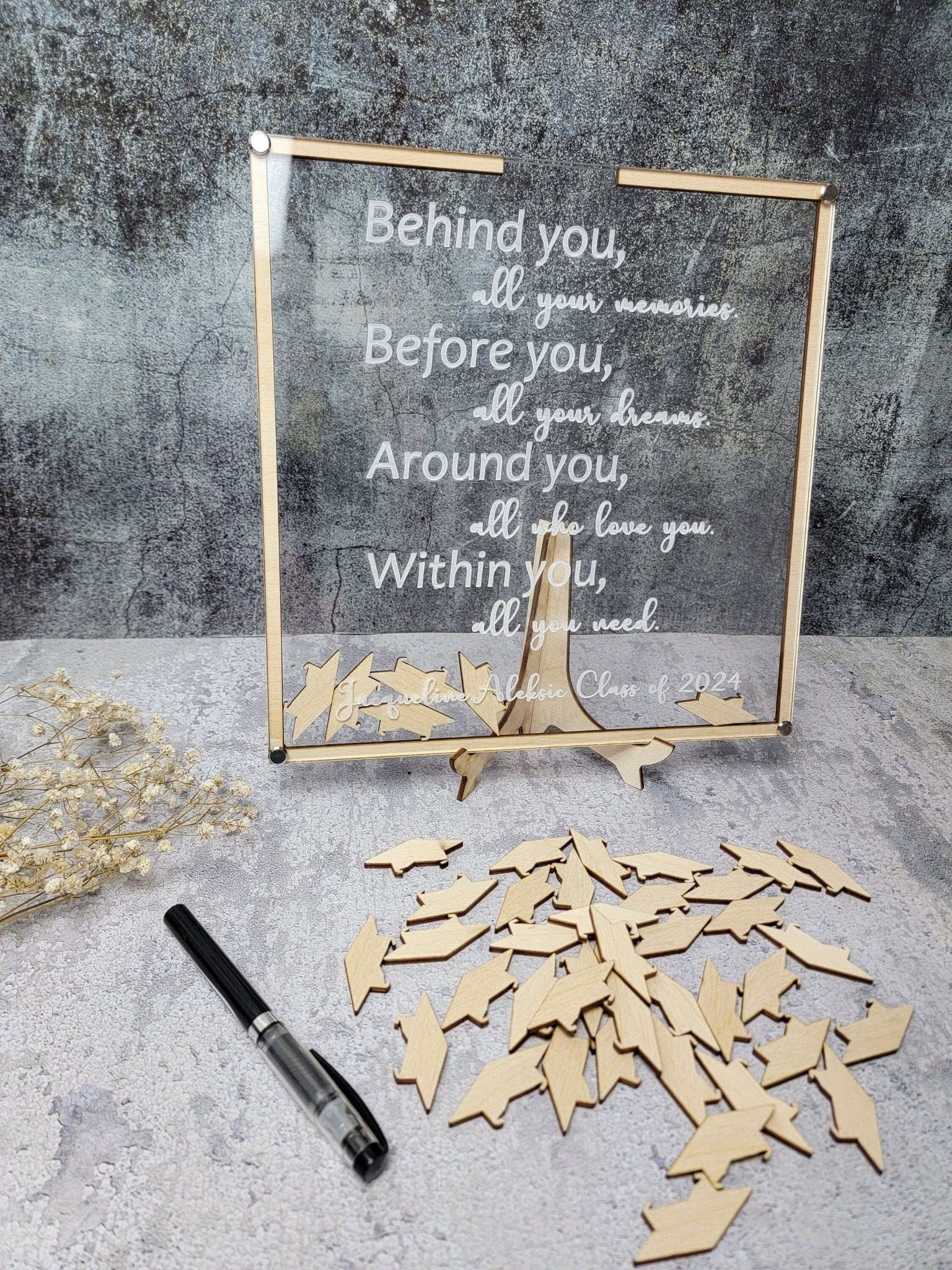2026 Graduation Guest Book Alternative detail view by EverLee Creations