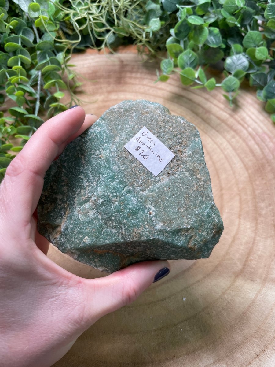 Green Aventurine Chunk detail view by Copper Ashes