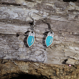 Christmas Lights Wooden Dangle Earrings | Holiday Jewelry by Cate's Concepts, LLC