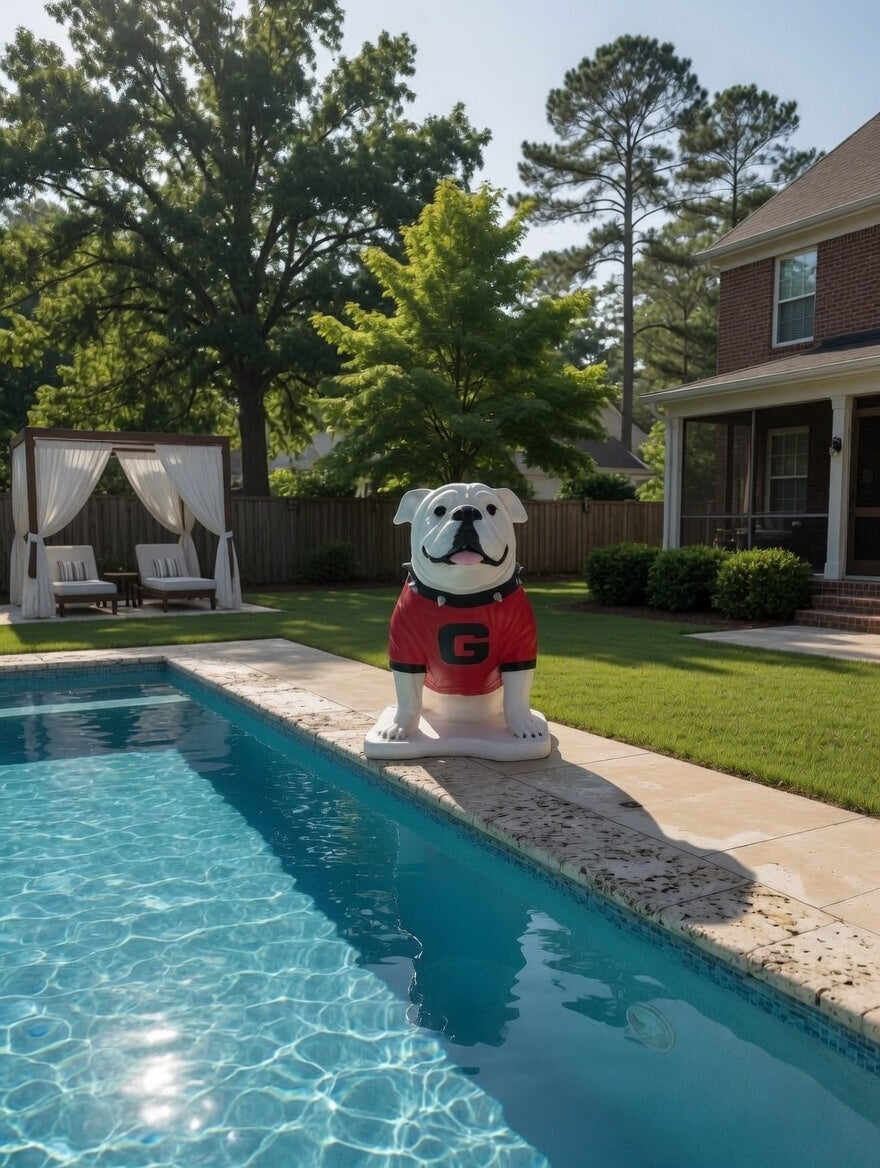 4 Foot Georgia Bulldogs UGA Mascot Statue alternate view 3