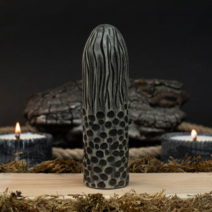 Hand-Carved Eir Figurine – 14 cm (5.7 inches) Wooden Norse Goddess of Healing Statue detail view by Sharky Forged Steel Tools