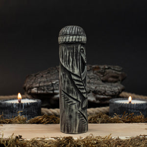 Hand-Carved Freyja Figurine – 14 cm (5.7 inches) Wooden Scandinavian Goddess Statue detail view by Sharky Forged Steel Tools