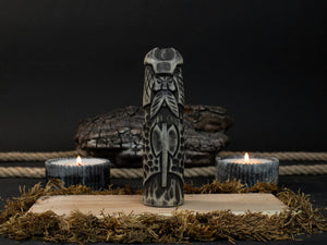 Hand-Carved Vidar Figurine – 14 cm (5.7 inches) Wooden Norse God of Vengeance Statue by Sharky Forged Steel Tools
