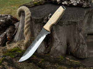 Hand-Forged Bushcraft Knife, 12 cm (4.72 inches) by Sharky Forged Steel Tools