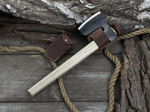 Hand-Forged Carpenter's Axe with Belt Loop, 0.84 kg (1.85 lb) by Sharky Forged Steel Tools