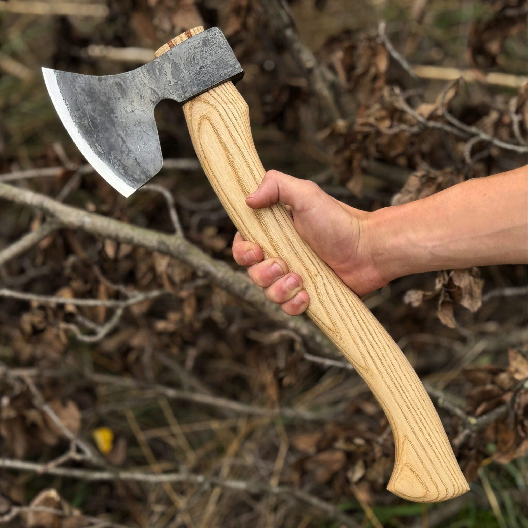 Hand-Forged Carving Axe, 1.05 kg (2.31 Ib) by Sharky Forged Steel Tools
