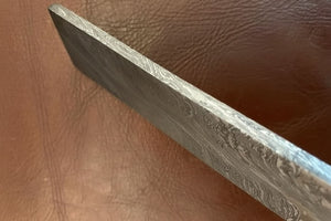 7 Inch Damascus Steel Billet Bar Pattern Welded Blank for Knife and Tool Making by JW SteelCrafts, Damascus knife detail photo 3