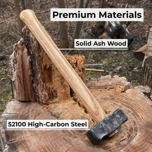 Hand-Forged Double Blacksmith's Hammer, 1 kg (2.2 lbs) detail view by Sharky Forged Steel Tools