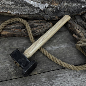 Hand-Forged Double Blacksmith's Hammer, 1.5 kg (3.3 lbs) detail view by Sharky Forged Steel Tools