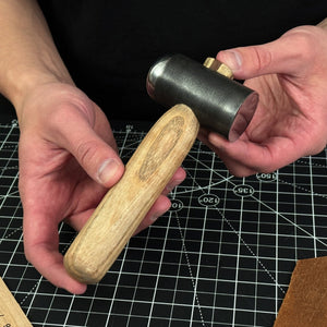 Hand-Forged Leather Hammer, 500 g (17.6 oz) by Sharky Forged Steel Tools
