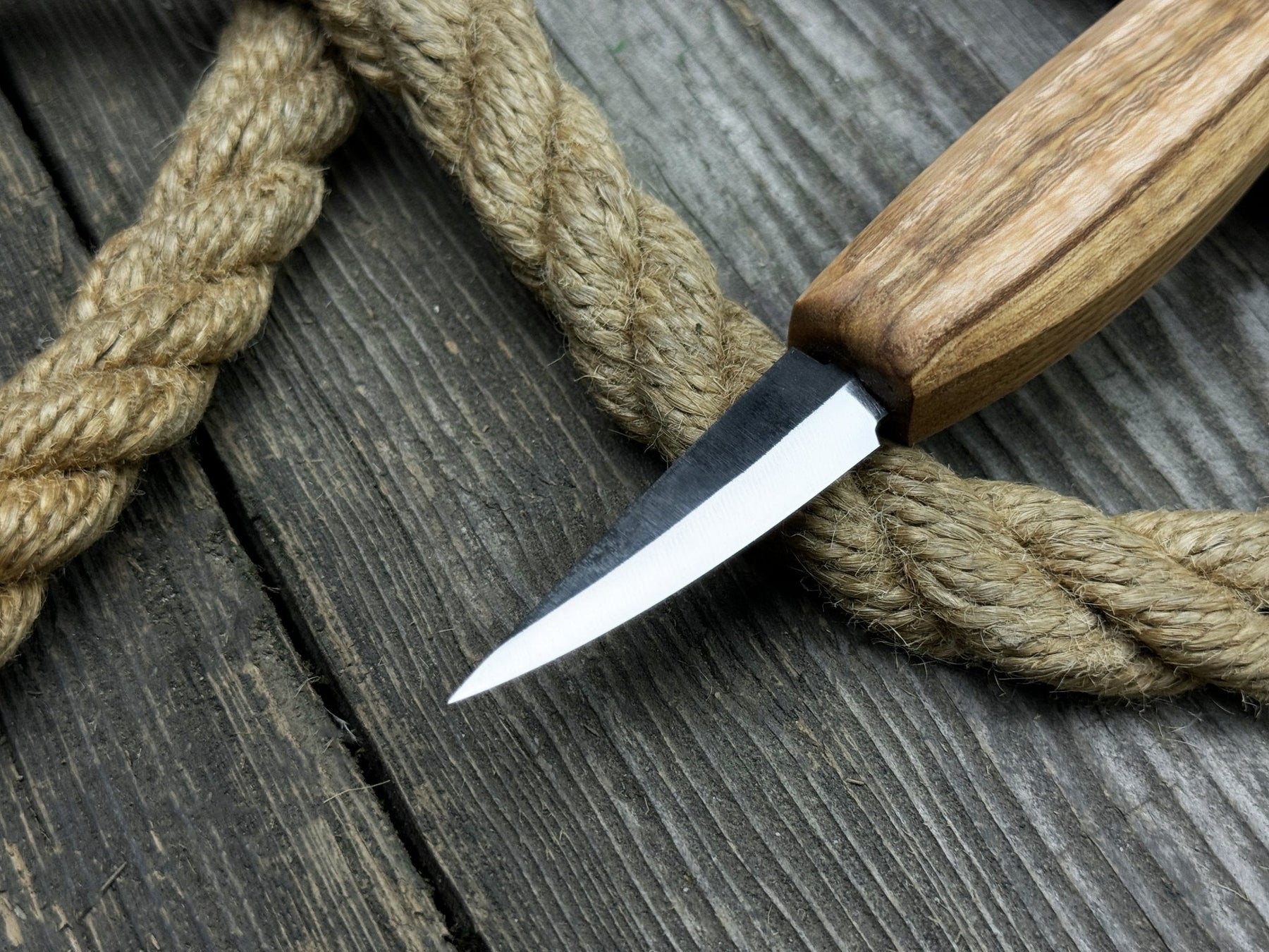 Skewed Detail Knife, Blade 5.5 cm (2.17 inches) detail view by Sharky Forged Steel Tools