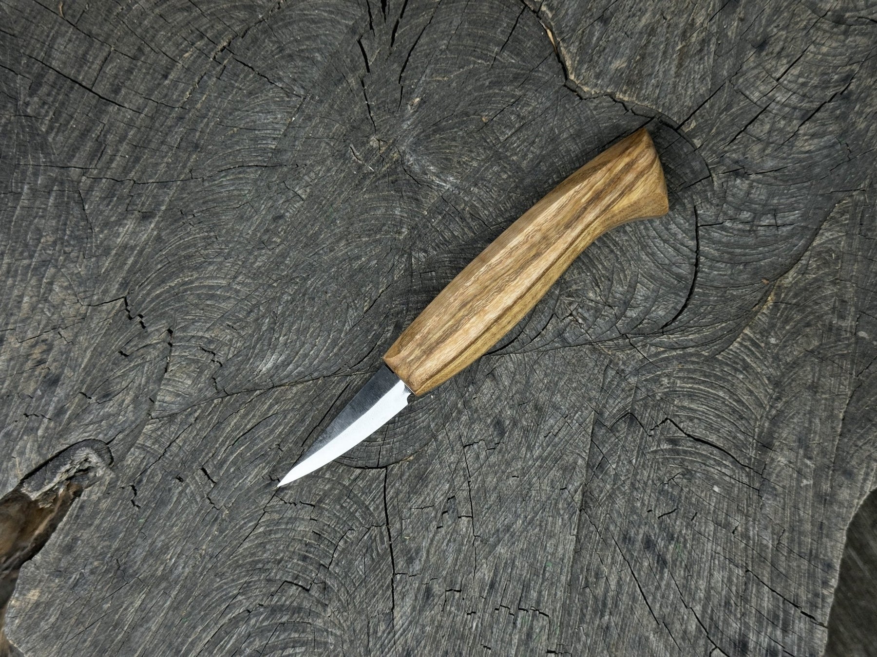 Skewed Detail Knife, Blade 5.5 cm (2.17 inches) detail view by Sharky Forged Steel Tools