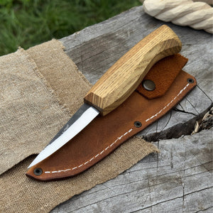 Hand-Forged Sloyd Knife, 7.5 cm (2.95 inches) by Sharky Forged Steel Tools
