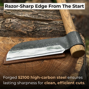 Hand-Forged Splitting Froe, Blade - 15.5 cm (6.1 inches) detail view by Sharky Forged Steel Tools