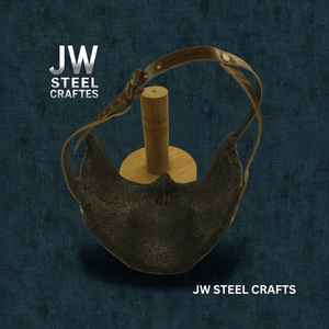 Handmade Metallic Half Face Mask | Golden Cast Art Mask for Display by JW SteelCrafts, masks detail photo 5
