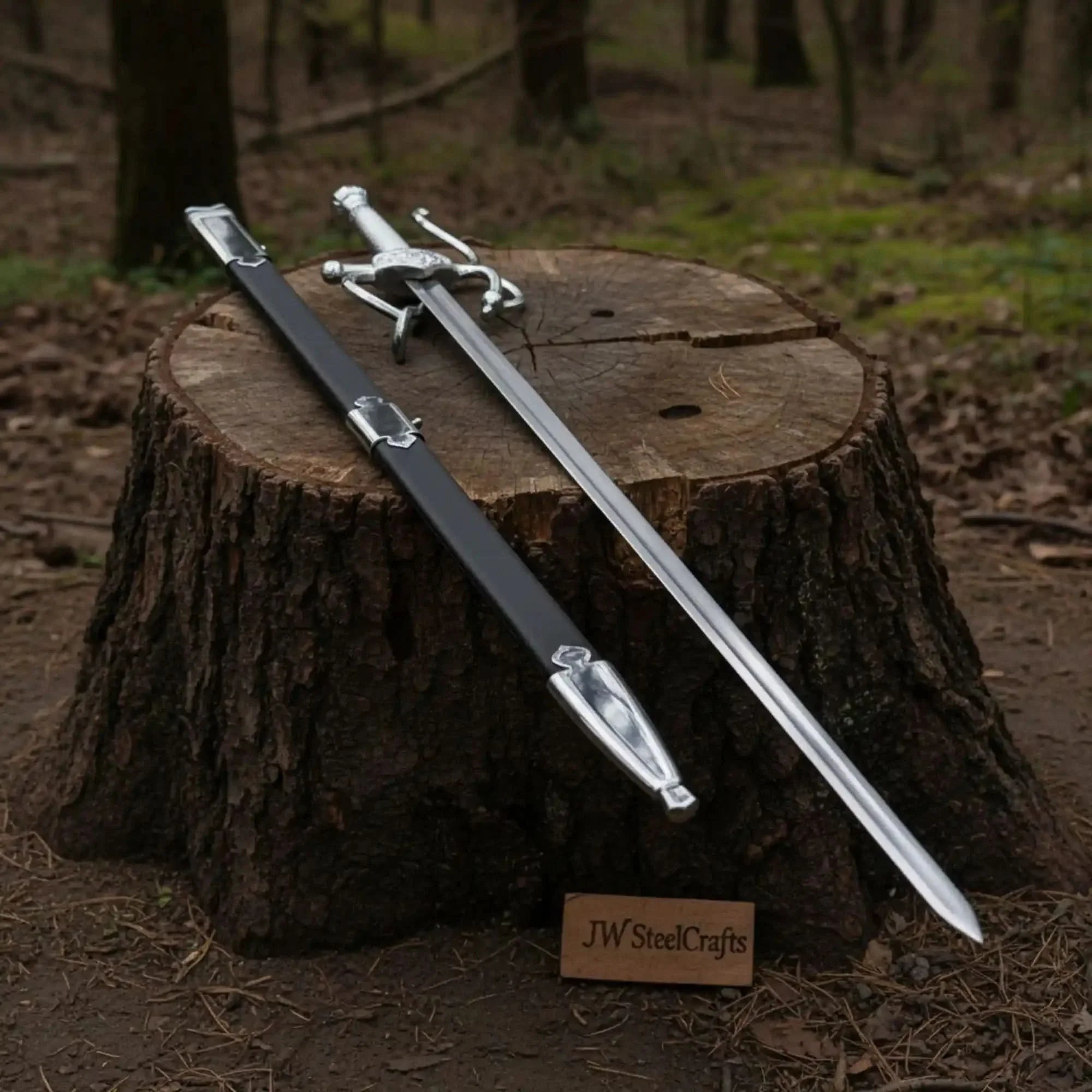 Historical Renaissance Rapier Sword Replica in Polished Steel for Collection and Display by JW SteelCrafts, Southern lifestyle apparel main product photo