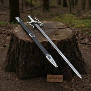 Historical Renaissance Rapier Sword Replica in Polished Steel for Collection and Display by JW SteelCrafts, Southern lifestyle apparel main product photo