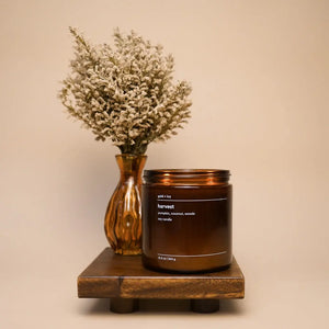 Harvest by gold + ivy, scented candle detail photo 4