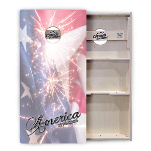 America 1776-2026 Cornhole Boards - Professional Tournament Series by Cornhole Solutions, custom cornhole board detail photo 8