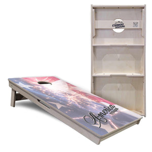 America 1776-2026 Cornhole Boards - Professional Tournament Series by Cornhole Solutions, custom cornhole board detail photo 9