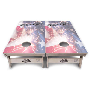 America 1776-2026 Cornhole Boards - Professional Tournament Series by Cornhole Solutions, custom cornhole board detail photo 10