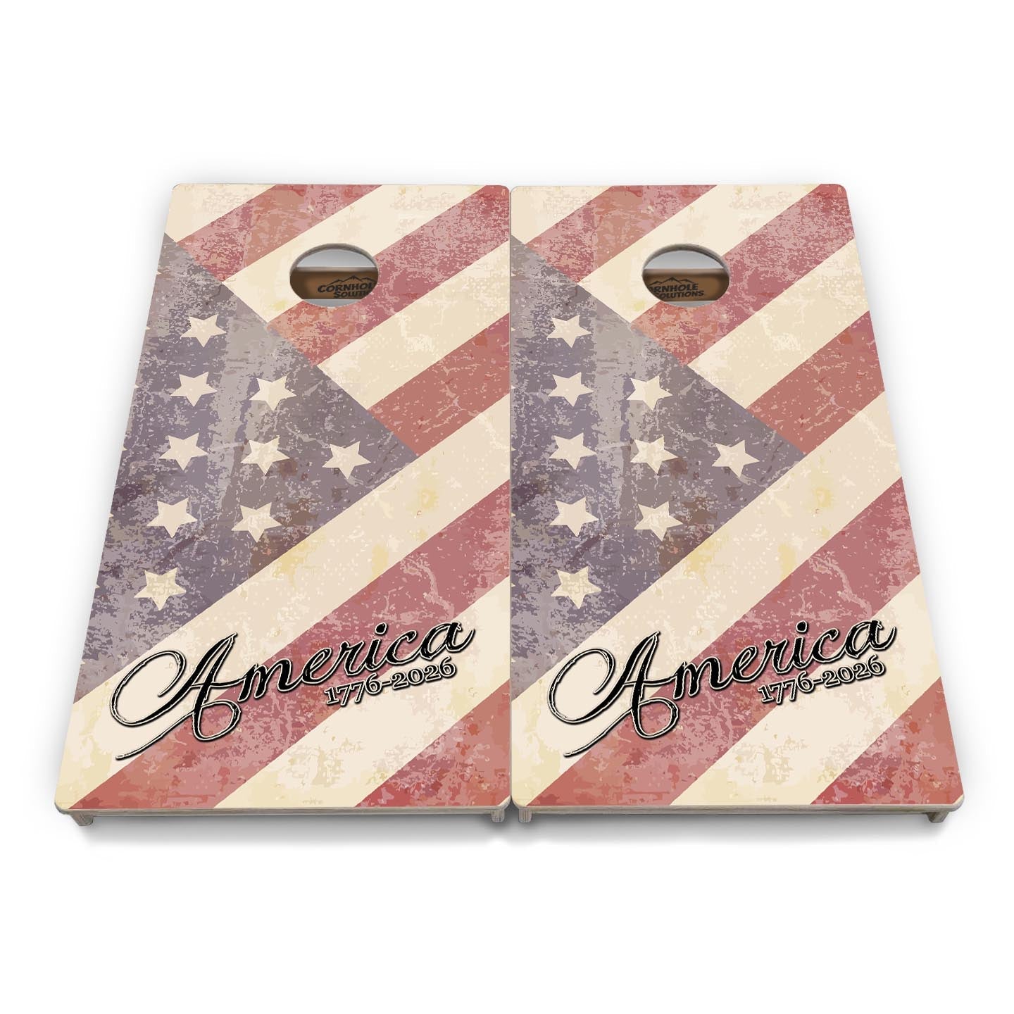 America 1776-2026 Cornhole Boards - Professional Tournament Series by Cornhole Solutions, custom cornhole board detail photo 5