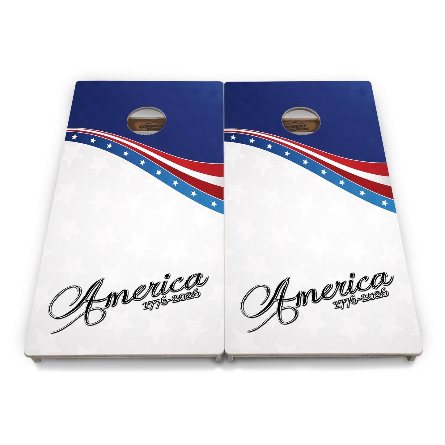 America 1776-2026 Cornhole Boards - Professional Tournament Series by Cornhole Solutions, custom cornhole board detail photo 6